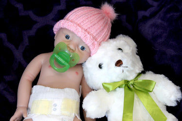 Realistic Full Body Silicone Baby Doll Reborn Preemie 14" 3.4 lbs Platinum Silicone Dolls Lifelike Real Weighted Babies Ecoflex Bathtub Baby